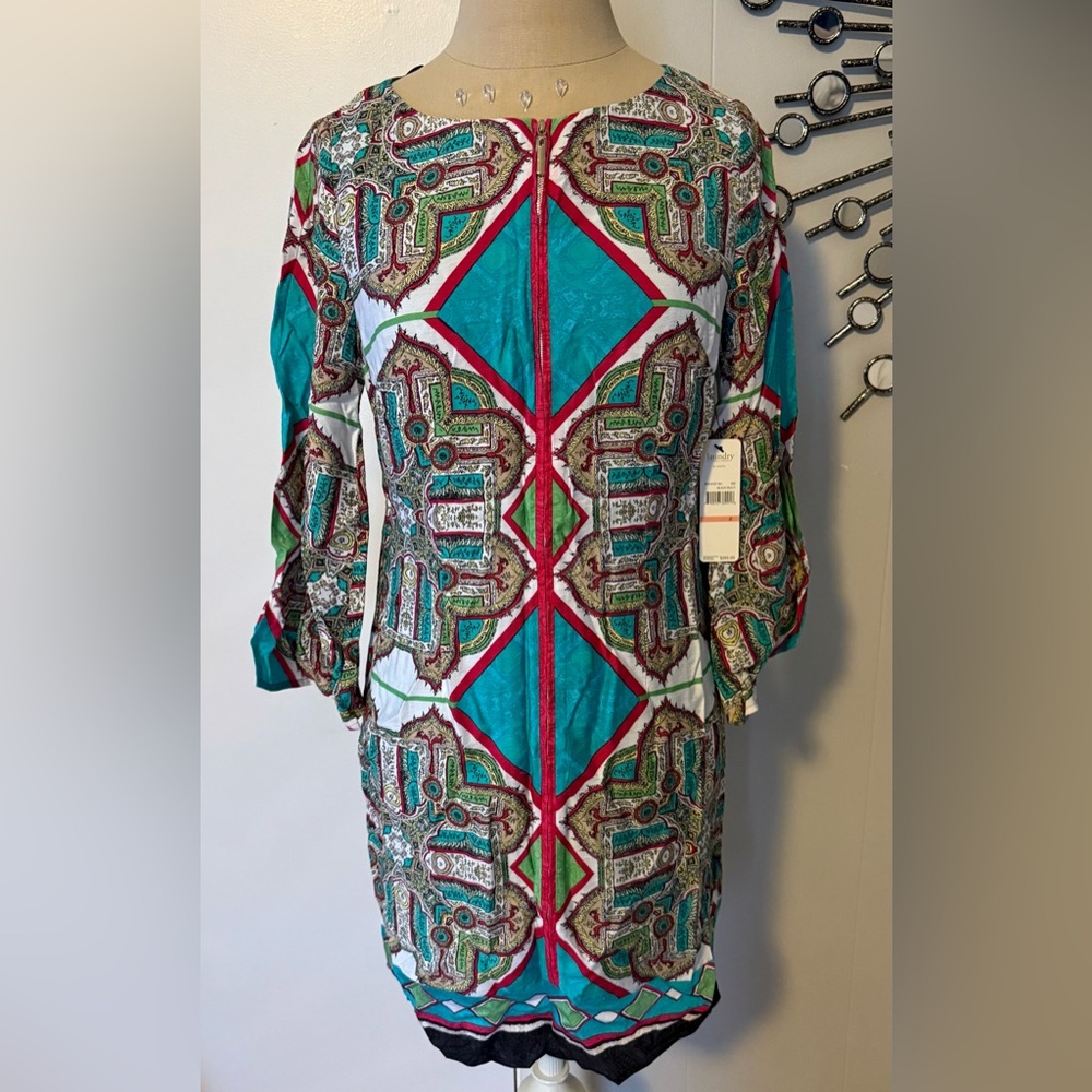 Shelli Segal Sheath Dress with 3/4 Dolman Sleeves